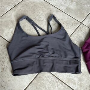 Gray Women's Sports Bra